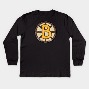 Vintage Boston Bruins Kids Long Sleeve T-Shirt